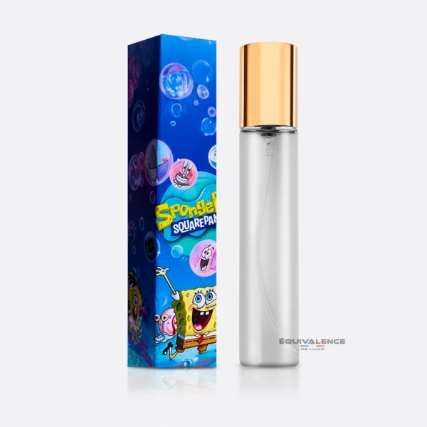 Flacon Parfum enfant Bob l'Éponge 33ml avec boite bleu illustré