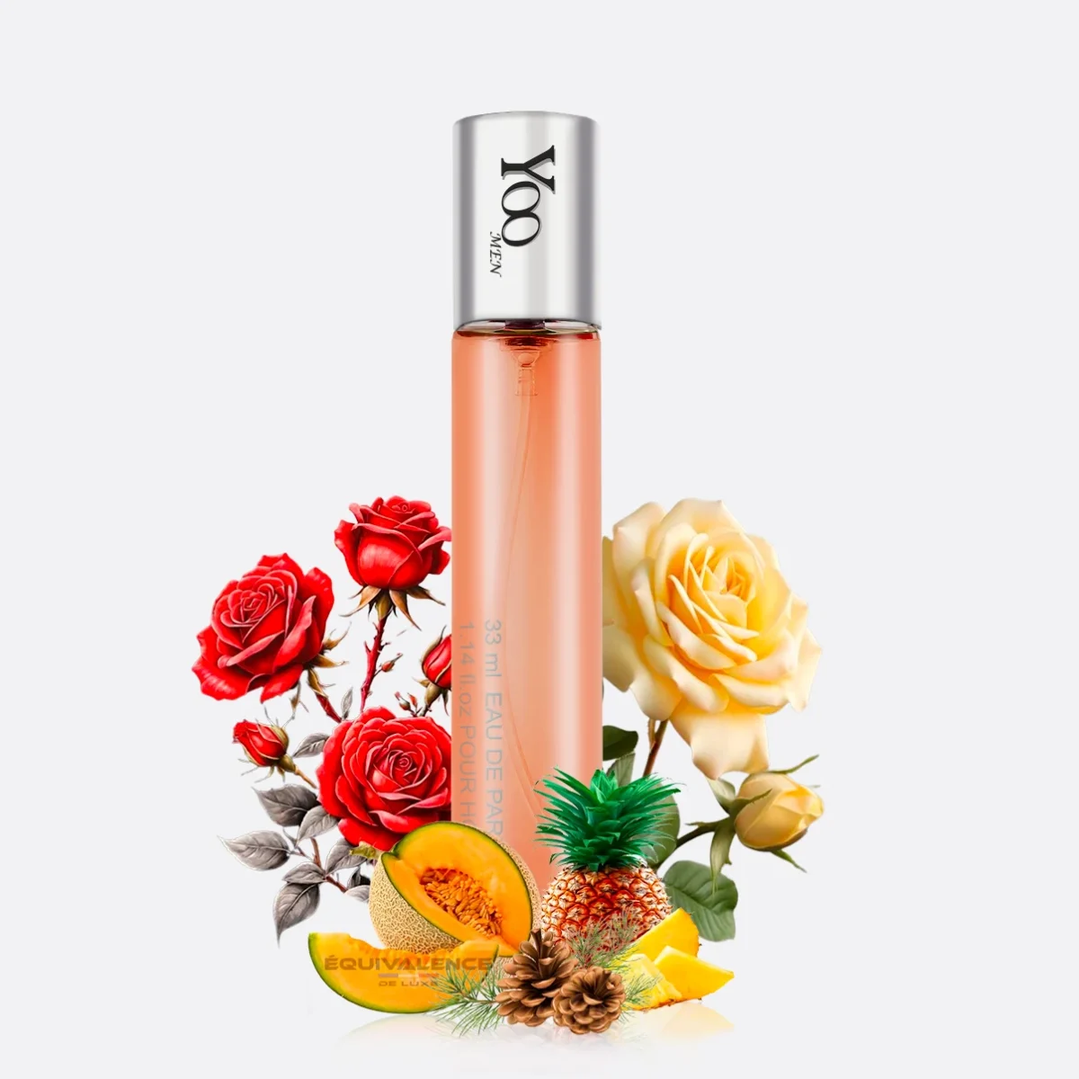 Flacon raffiné du parfum Stronger With You H 33ml, une alternative élégante et abordable capturant les notes chaudes et épicées du célèbre Stronger With You.