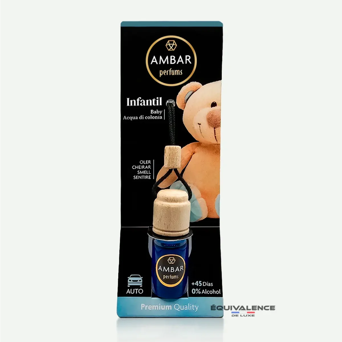 Diffuseur Ambar - Parfum voiture sans alcool, Senteur Infantil