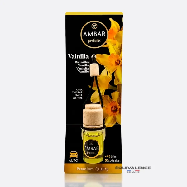 Diffuseur Ambar - Parfum voiture, Senteur Vanille