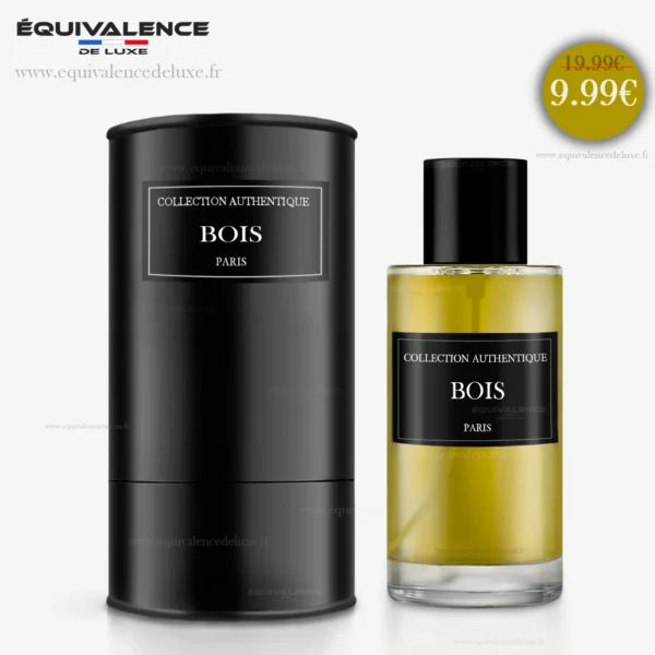 Flacon du Parfum Bois Collection Privée 50ml accompagné de sa boîte au design épuré, une alliance parfaite de naturel et de raffinement.