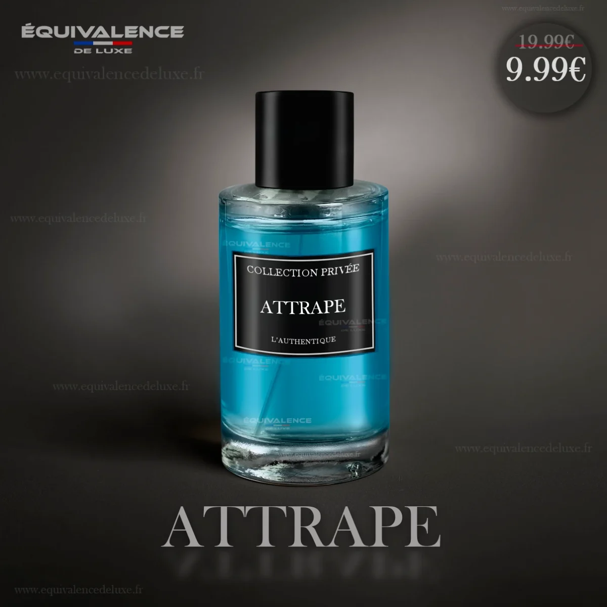 Flacon sophistiqué du Parfum Collection Privée Attrape 50ml, une invitation à capturer l'instant et l'élégance.