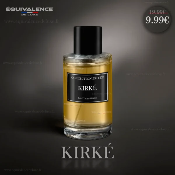 Flacon raffiné du Parfum Collection Privée Authentique Kirké 50ml, une fragrance fruitée et exotique au charme envoûtant.