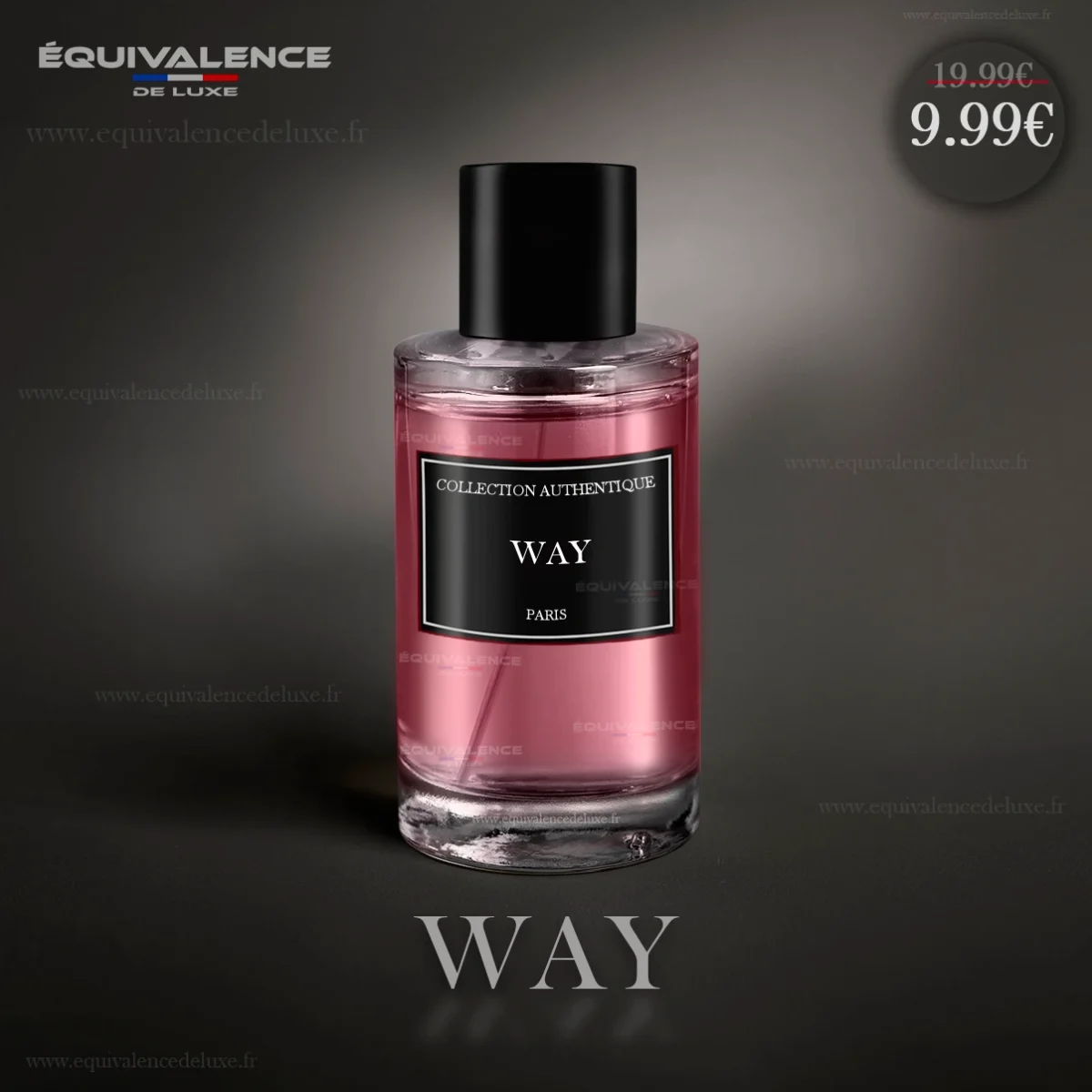 Flacon élégant du Parfum WAY Collection Privée 50ml, une fragrance envoûtante invitant à un voyage olfactif unique.