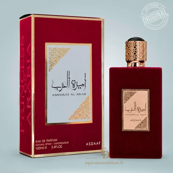 Flacon et boîte du parfum Ameerat Al Arab Asdaaf Eau de Parfum femme 100 ml