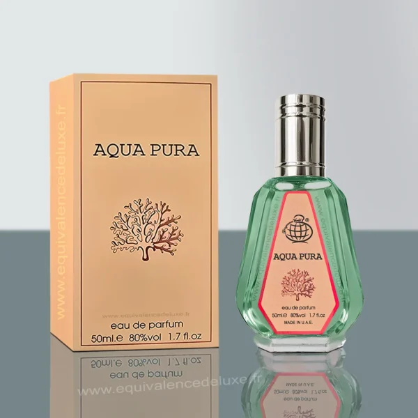 Flacon de l'au de parfum Aqua Pura – Eau de Parfum marin intense mixte 50 ml