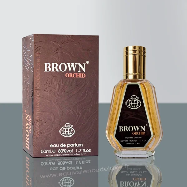 Flacon Brown Orchid – Eau de Parfum 50 ml oriental mixte aux notes florales et boisées