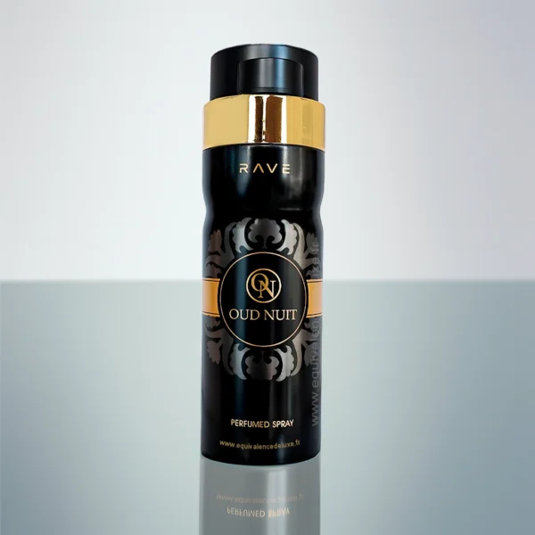 Aérosol de déodorant Oud Nuit 200 ml – Parfum intense oriental mixte