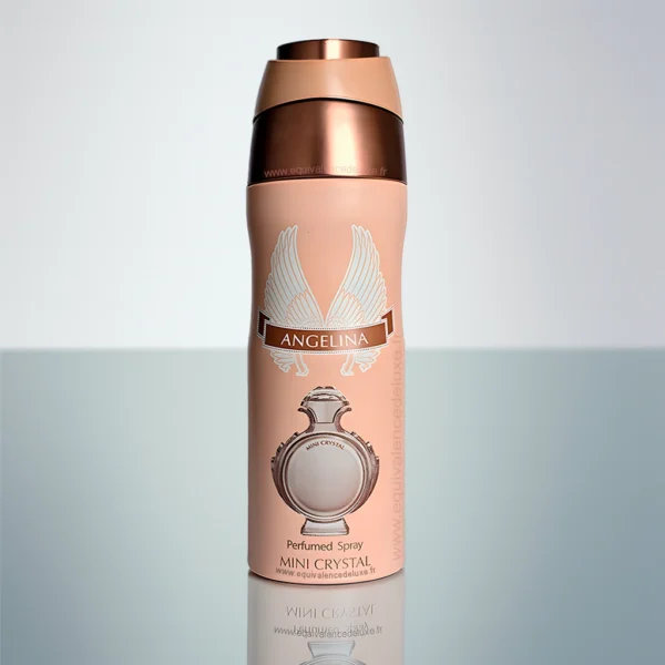 Déodorant parfumé femme Angelina Mini Crystal 200 ml – notes florales, vanillées et ambrées