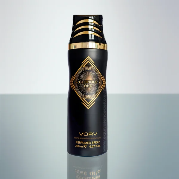 Déodorant oriental intense Glorious Oud pour homme 200 ml bois et oud