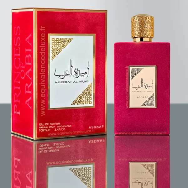Flacon du parfum Ameerat Al Arab 100ml d'Asdaaf – Eau de Parfum féminine florale et fruitée