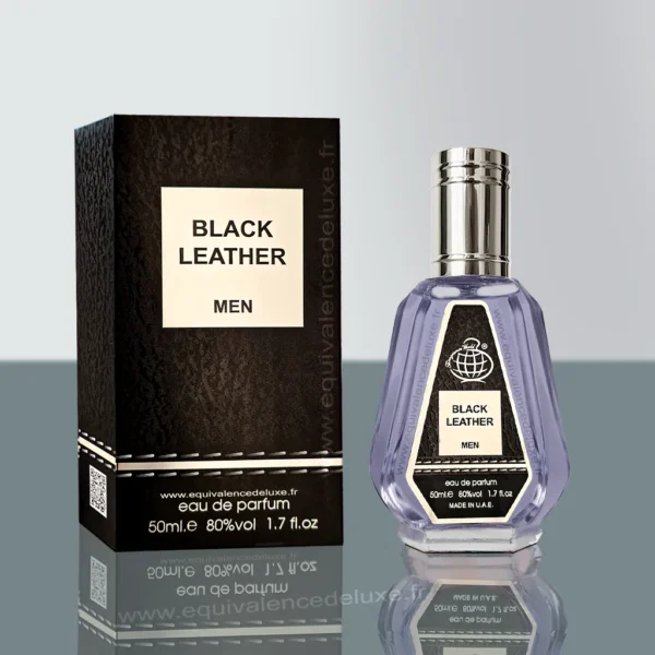 Flacon Black Leather 50 ml – Parfum cuir intense pour homme au style audacieux - Eau de parfum Dubai intense