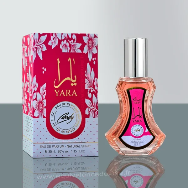 Flacon du Parfum gourmand pour femme Yara Candy 35 ml pour femme – Eau de parfum fruitée et sucrée