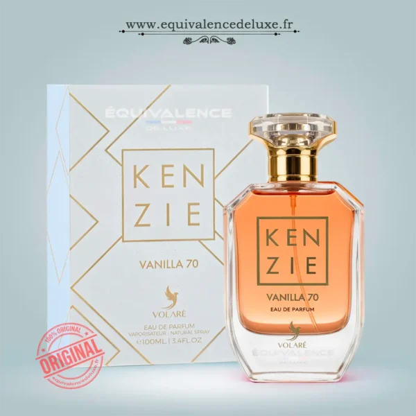 parfum vanilla 70 kenzie vanille gourmande cacao sucre brun femme longue tenue