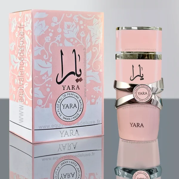 Flacon de parfum Yara rose dubai collection- parfum dubai en extrait de parfum - parfum tendance