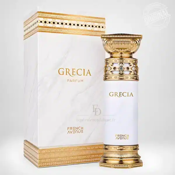 Flacon Grecia French Avenue Extrait de Parfum mixte 100 ml blanc et doré