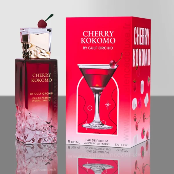 Flacon du parfum Cherry Kokomo 100 ml – Eau de Parfum unisexe gourmande aux notes de cerise, marshmallow et vanille