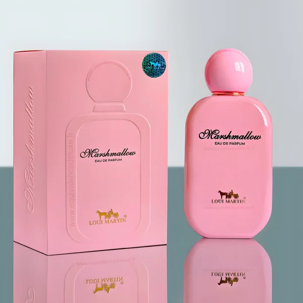 Flacon du parfum Marshmallow Loui Martin 100 ml – Parfum femme doux et sucré aux notes de vanille et musc blanc