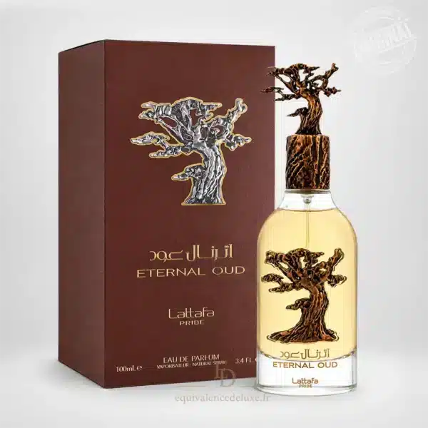 Eternal Oud Lattafa Pride Eau de Parfum 100 ml avec flacon arbre et coffret marron