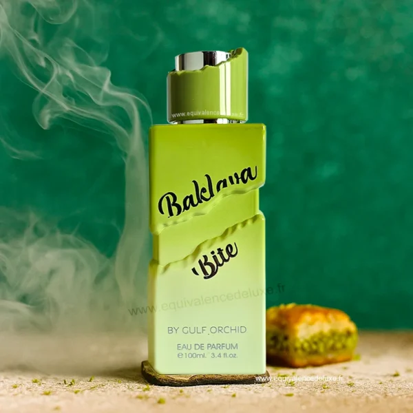 Parfum Baklava Bite – mixte 100 ml – parfum miel, pistache et vanille orientale – Flacon de parfum Baklava Bite Gulf Orchid 100 ml – parfum pistache miel gourmand - parfum 2025