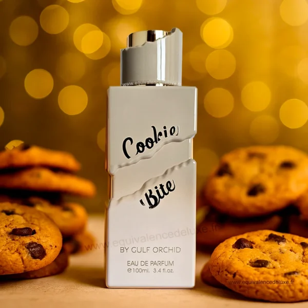 Parfum Cookie Bite – Parfum gourmand senteur gateau sucré 100 ml – Biscuit vanille caramel Flacon de parfum Cookie Bite 100 ml par Gulf Orchid – parfum dubai tendance 2025 - parfum sucré gourmand mixte