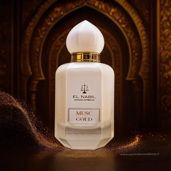 Flacon Musc Gold – framboise et néroli lumineux