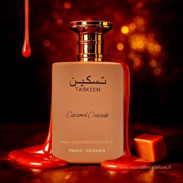 Flacon Taskeen Caramel Cascade Paris Corner – notes de caramel, lait et vanille
