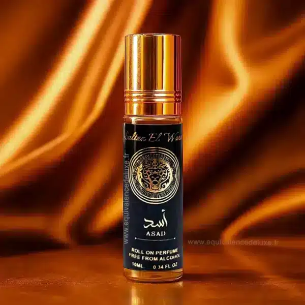 Asad Lattafa Roll-On sans alcool – huile orientale homme Parfum oriental homme Asad Lattafa inspiré en huile