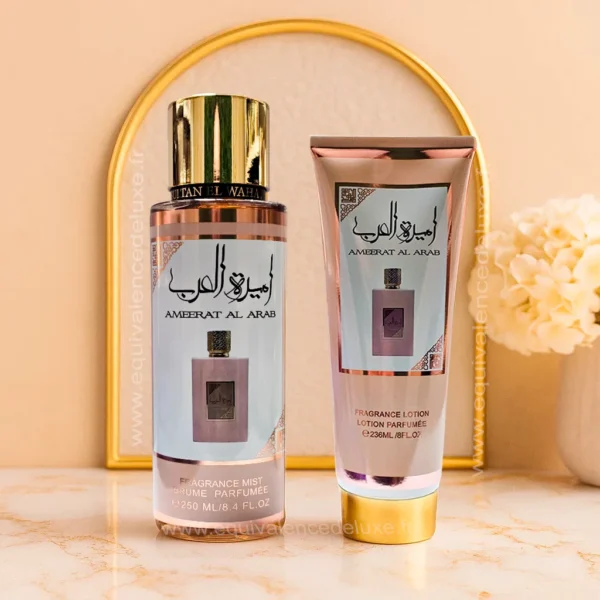 Coffret Ammerat Al Arab Rose Sultan El Waha – Brume et lotion parfumée Coffret Ammerat Al Arab Rose Sultan El Waha brume et lotion parfumée femme