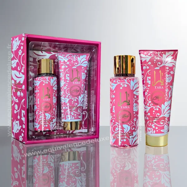 Coffret Yara Candy Sultan El Waha – brume et crème corps parfumée