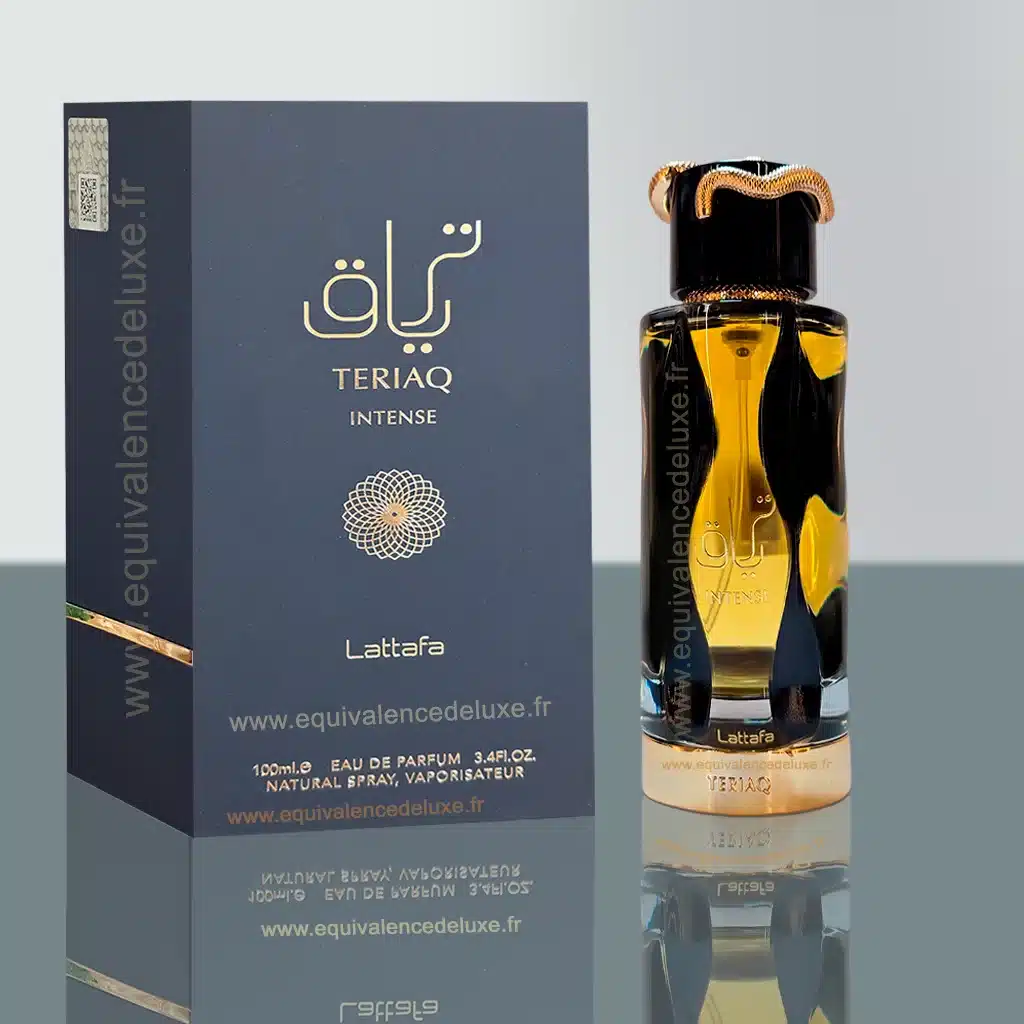 Teriaq Intense – Eau de Parfum Mixte 100ml 1 Teriac Intense Lattafa – Eau de Parfum mixte orientale et boisée