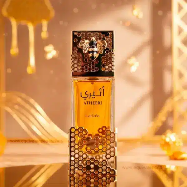 Atherri Lattafa – Parfum oriental ambré mixte intense Flacon Atherri Lattafa – parfum oud bois ambré longue tenue, alternative parfum de niche