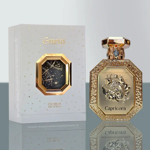Parfums Pour Homme 47 Capricorn French Avenue bouteille dorée style astrologique