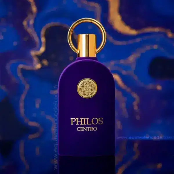 Eau de parfum Philos Centro packaging violet Coffret parfum Philos Centro fruité ambré avec boîte violette