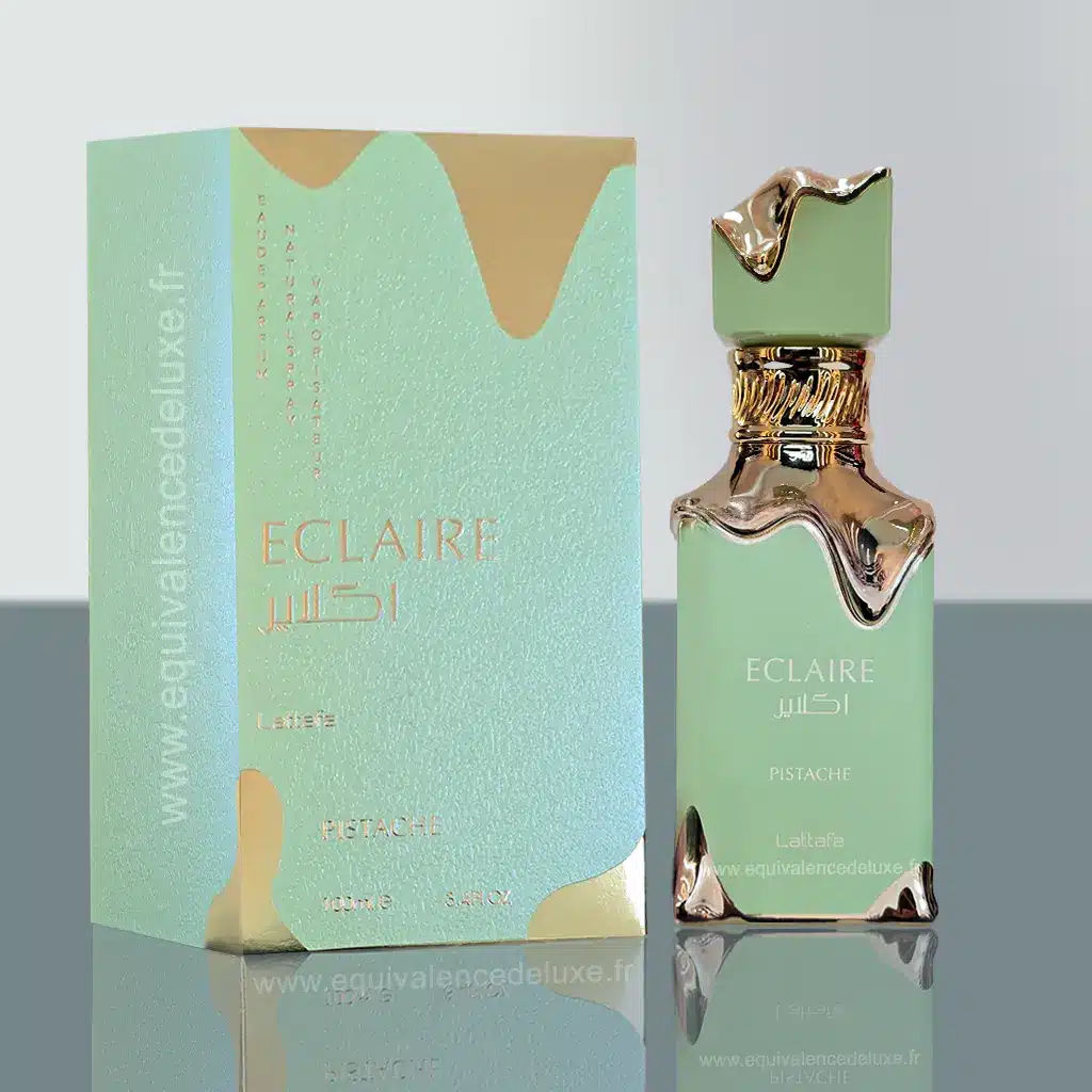 Eclaire Pistache Lattafa – Eau de Parfum 100 ml 1 Flacon Eclaire Pistache vert pastel gourmand Lattafa