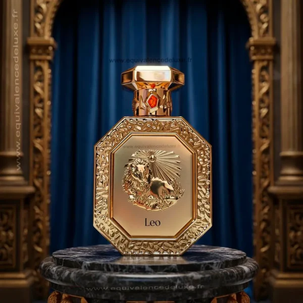 Leo Genesis Collection – Parfum élégant doré Parfum Leo Genesis collection dans son coffret blanc et doré