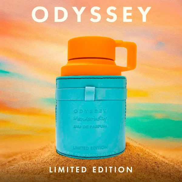 Odyssey Mandarin Sky eau de parfum pour homme Boîte orange et flacon bleu Odyssey Mandarin Sky