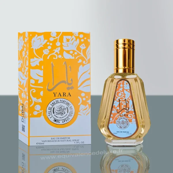 Parfum Femme 62 Flacon Yara Orange 50ml – Parfum floral gourmand doux et crémeux