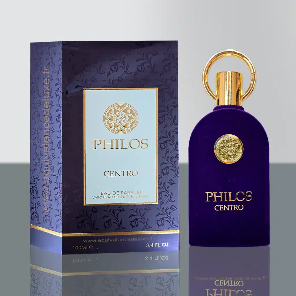 PHILOS CENTRO – Eau de Parfum Mixte Fruité Ambré 1 Flacon violet luxe Philos Centro ambiance artistique