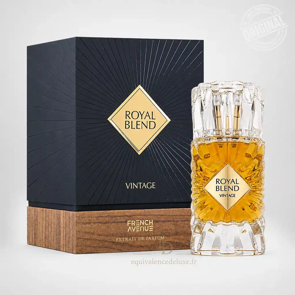 Royal Blend Vintage – Eau de Parfum Mixte 100ml 1 Royal Blend Vintage French Avenue avec flacon et boîte noire
