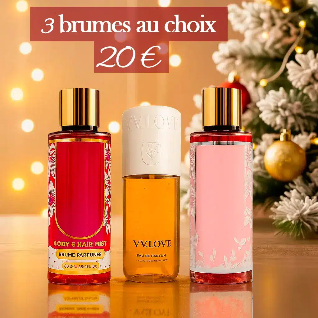 Offre 3 brumes parfumées au choix pour 20€