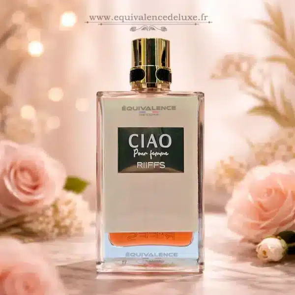 CIAO pour femme Riiffs – parfum féminin équivalent luxe EquivalenceDeLuxe.fr Flacon du parfum CIAO pour femme Riiffs – parfum équivalent de luxe féminin, notes élégantes et raffinées