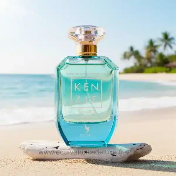 Kenzie Summer Bottled – Parfum frais aux notes aquatiques Flacon de parfum Kenzie Summer Bottled Volaré, eau de parfum fraîche aux accords aquatiques et estivaux, parfum mixte