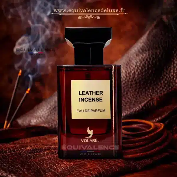 Leather Incense – Parfum cuir encens intense Flacon luxe Flacon du parfum Leather Incense Volaré dans une ambiance cuir et encens, eau de parfum intense et boisée