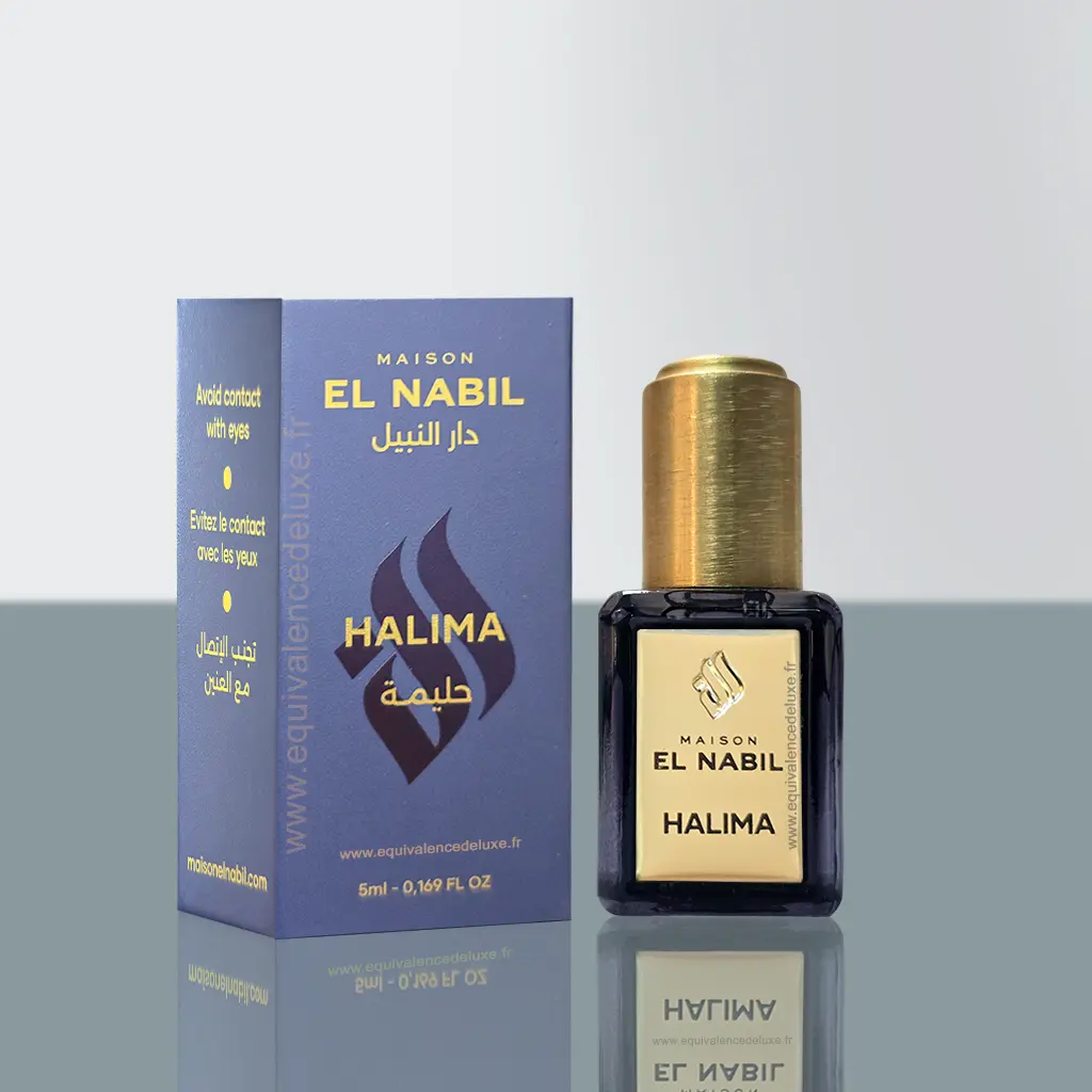 Musc Halima El Nabil – Roll-on Parfum 5 ml Sans Alcool 1 Flacon Musc Halima El Nabil 5ml roll-on sans alcool parfum oriental