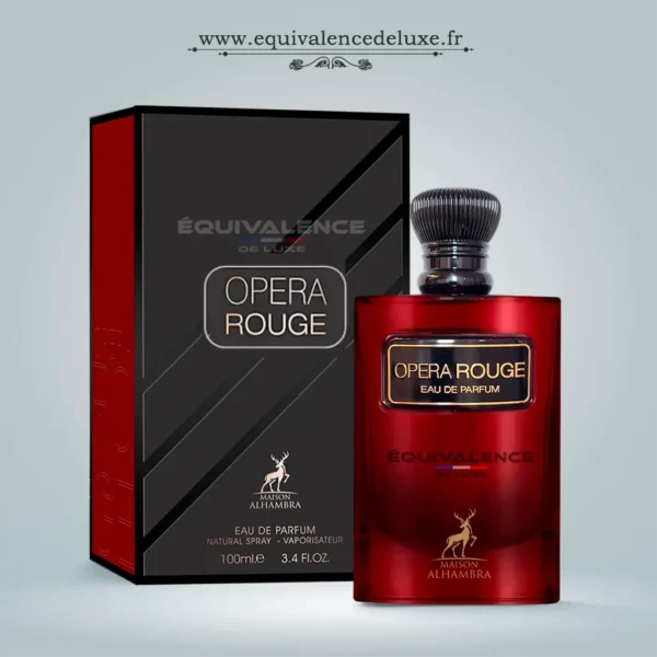 Parfum Femme 22 Parfum Opera Rouge Maison Alhambra eau de parfum avec flacon rouge et coffret, fragrance orientale intense et élégante
