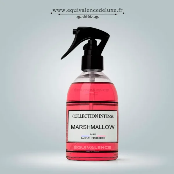 Parfum d’intérieur Marshmallow Collection Intense Equivalence De Luxe – spray maison gourmand sucré, parfum d’ambiance haut de gamme France