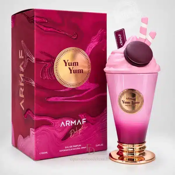 Flacon rose Yum Yum Armaf Delights Eau de Parfum Femme 100 ml avec coffret fuchsia