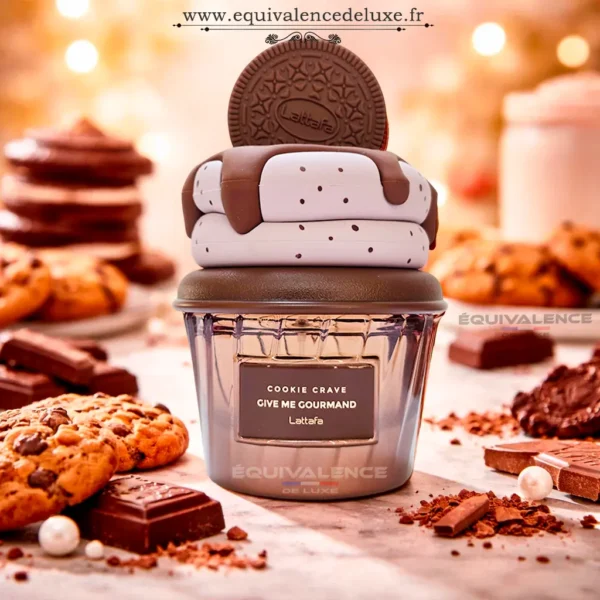 Cookie Crave eau de parfum gourmand biscuité tendance Parfum gourmand oriental Dubaï Cookie Crave style Lattafa Give Me Gourmand