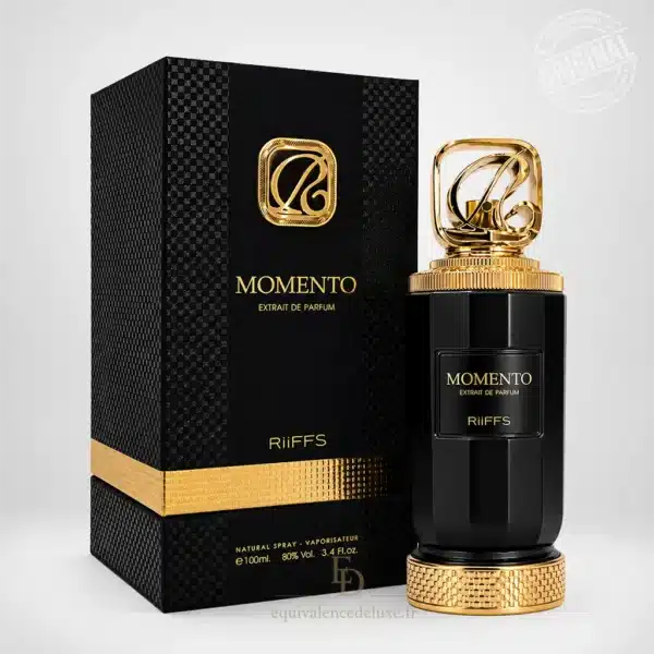 Parfums Dubaï, Collection Privée & Parfums Inspirés au Meilleur Prix 29 Momento RiiFFS Extrait de Parfum mixte 100 ml avec flacon noir doré et coffret